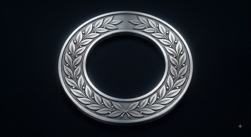 Silver emblem